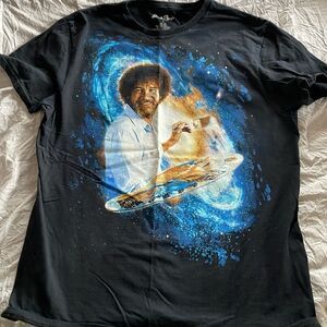 Bob Ross Happy Little Accidents Art Teacher Graphic Tee Size L